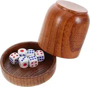 Vaguelly 1 Set Dice Shaker Cup with Lid Bar Game Dices Cup for Ktv Party Games Stackable Design for Effortless Shaking Multiuse Entertainment