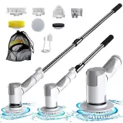 Electric Spin Scrubber, Scrub Brush Dual Speed, Power Shower Scrubber with 6 ...