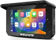 Upgrade 5 Inch Motorcycle Carplay GPS Navigation, Wireless CarPlay/Android Au...