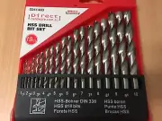 19 Pcs Drill Bit Set Metal Wood Set HSS Heavy Duty Hole Case Chuck 1mm-10mm