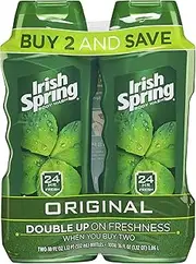 Irish Spring Body Wash for Men, Original- 32 ounce (2 Count) 18 oz (2 Pack) Original