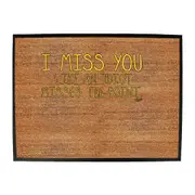 Miss You Like An Idiot Misses The Point - Funny Novelty Doormat Man Cave Floor mat