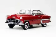 1:18 1953 Chevrolet Bel Air Hard Top Coupe -- Target Red/White -- Sunstar