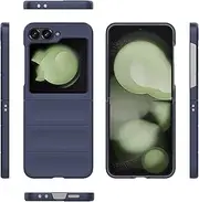 Cover Compatible with Samsung Galaxy Z Flip6 5G,Compatible with Samsung Galaxy Z Flip6 5G Camera Protection Anti-Drop TPU Mobile Soft Case Blue