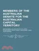 Members of the Australian Senate for the Australian Capital Territory