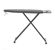 Dolphy Adjustable Folding Ironing Board 112x38cm - Height Adjustable, Metal Frame, Heat-Resistant Iron Rest, Portable Iron Press Stand