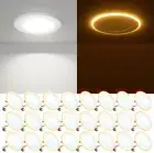 FREELICHT 24 Pack 4 Inch LED Can Lights with Night Light, 5CCT Selectable Fla...