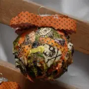 Halloween Ornament Spiderweb Skull Crossbones Bug Eyes Monster Star Upcycled