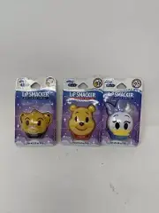 3 Lip Smacker Disney Emoji Flip Flavored Lip Balm,