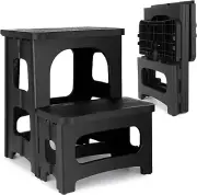 Folding 2-Step Stool, Non-Slip Collapsible Step Stools for Adults or Kids, Hold