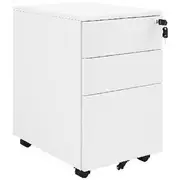 Stilford 3 Drawer Mobile Filing Pedestal AFRDI White