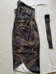 ted baker one shoulder dress