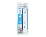 Sansai 4 Socket USB Powerboard/Power Adaptor With USB-A/USB-C Ports White