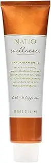 Natio Australia Wellness Hand Cream SPF 15 100ml - Defends Against Environmental Ageing - UVA/UVB Hand Cream - Hand Lotion for Dry Skin - Made in Australia