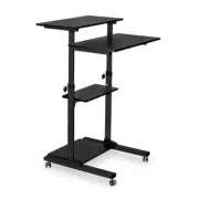 mount-it! Rolling Stand-Up Desk Laptop/Computer Workstation Height Adjustable