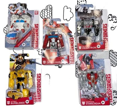 Transformers Movie: Optimus, Bumblebee, Ratchet, Megatron,& Starscream NEW 2017