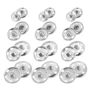 55 Sets Sewing Snap Buttons, Press Buttons Snap Fasteners 4 Sizes, Silver