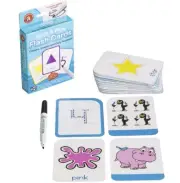 New Learning Can Be Fun Write And Wipe Cards With Pen. Shapes, Colours & Numbers