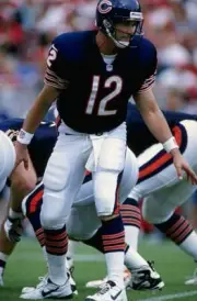 Quarterback Erik Kramer Chicago Bears calling the play change - 1998 Old Photo