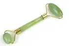 Facial Neck Roller Massager Tool Natural Jade Stone Beauty Double-Head NIB