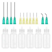 Needle Tip Glue Applicator Bottles, Precision Tip Squeeze Bottle Needle Oiler for Paint Craft Quilling Glue Liquid Photo Color