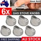 6x Gas Stove Knobs Home Kitchen Cooker Oven Cooktop Metal Switch Control OZ