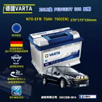 在飛比找蝦皮購物優惠-CS車材-VARTA 華達電池 PEUGEOT 308 五期