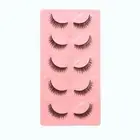 Full Strip 3D Curl Fake Lashes Fluffy Faux Mink Lashes Women