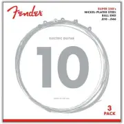 3 Pack of Fender 250R Nickel Plated Steel Electric Guitar Strings Regular 10-46