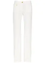Palm Angels Logo-embossed Straight-leg Jeans - Off White - 30 (W30 / UK12 / M) 30 (W30 / UK12 / M)