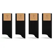 [RAFRAY] Premium Bamboo Socks - Lightweight and Thin Bamboo Socks in Gift Box - Black - 4 Pairs - Size 45-48, black, 45-48 Große Größen Tall