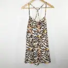 CALIA Performance New Animal Unbleached Mini Dress Women's Size Medium M NWT