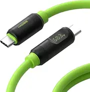Hagibis USB 4 Cable, LED Display USB C 240W Fast Charging Cable with 8K@60Hz 40Gbps Data Transfer Thunderbolt 4/3 Video Cord for iPhone 16 15 Pro Max, iPad, MacBook Pro Air