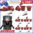 15Pcs Refillable Reuse Coffee Capsule Filters for Nespresso Machine (Red)