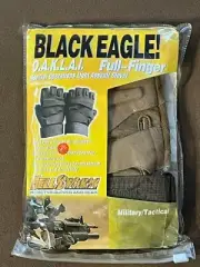 BLACK EAGLE Men's Fingerless Special Operations Light Assault Glove Sz L Tan New