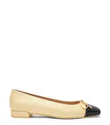 SLEEK BOW FLAT in WHEAT for Women