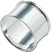 Cators Sterling Silver Straight Sided Napkin Ring - Hallmarked .925 Sterling Silver Napkin Holder. Dining Table Home Decor with Rolled Edge Design. Luxury Gifts Suitable for Engraving.
