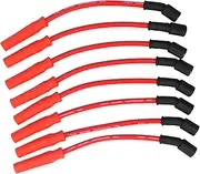 Spark Plug Wires Set, Ignition Wires, High Heat Spark Plug Wires, 8pcs 0.4in, Ultra Low Resistance, Compatible with Chevrolet Silverado, Tahoe, Vortec Engines