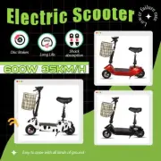 600W 35KM/h Electric Scooter Commute 50KM Rang Travel Adult E Scooter With Seat