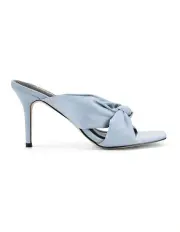 [SIREN] Nicola Satin Knot Mules in Blue