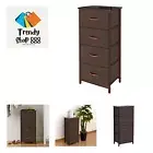 4 Drawers Fabric Dresser Storage Tower, Organizer Unit for Bedroom, Closet, E...