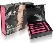 Curling Iron 5P with Interchangeable Barrel - 5 Sizes - Pink by ISO Beauty
