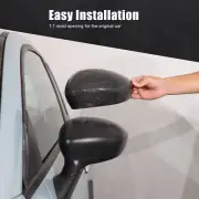 Honeycomb Carbon Car Rearview Side Mirror Cover Styling Shell For Fiat 500 2010+