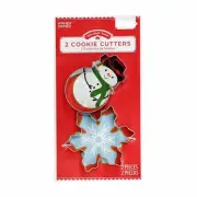 Snowman and snowflake Cookie Cutters Party Supply xmas holiday winter