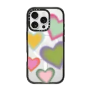 iPhone 16 Pro Impact Case MagSafe Compatible Hearts by Quotes by Christie