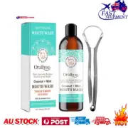 Teeth Whitening Mouthwash 100Ml Mouthwash + Tongue Scraper+