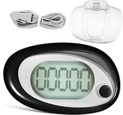 Yardwe Large Screen Step Counter 3D Pedometer Clip Versatile Wear Options Accurate Step Tracking
