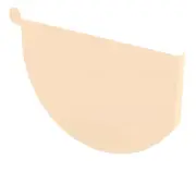 VIC NEW Stratco Smoothline Gutter Stop End Smooth Cream