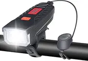 Cycling Lights Rechargeable - Rechargeable Lamp High Decibel Horn,Night Riding Safety Tool, High Brightness Flashlight for Commuting, Safety, Outdoor Use