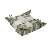 Woodside - 3 Tea Towels And Bread Basket Set